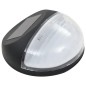 vidaXL Lámparas solares LED de pared exterior 12 uds redondas negro