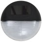vidaXL Lámparas solares LED de pared exterior 12 uds redondas negro