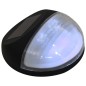 vidaXL Lámparas solares LED de pared exterior 12 uds redondas negro