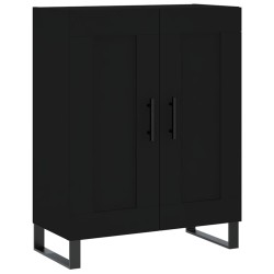 vidaXL Aparador de madera de ingeniería negro 69,5x34x90 cm