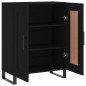 vidaXL Aparador de madera de ingeniería negro 69,5x34x90 cm vidaXL Aparador de madera de ingeniería negro 69,5x34x90 cm