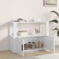 vidaXL Aparador de madera contrachapada blanco brillante 80x30x60 cm vidaXL Aparador de madera contrachapada blanco brillante 80x30x60 cm