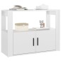 vidaXL Aparador de madera contrachapada blanco brillante 80x30x60 cm vidaXL Aparador de madera contrachapada blanco brillante 80x30x60 cm