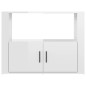vidaXL Aparador de madera contrachapada blanco brillante 80x30x60 cm vidaXL Aparador de madera contrachapada blanco brillante 80x30x60 cm