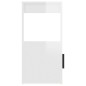 vidaXL Aparador de madera contrachapada blanco brillante 80x30x60 cm vidaXL Aparador de madera contrachapada blanco brillante 80x30x60 cm