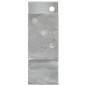 vidaXL Anclajes de valla 6 uds acero galvanizado plateado 9x6x15 cm vidaXL Anclajes de valla 6 uds acero galvanizado plateado 9x6x15 cm