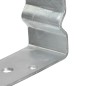 vidaXL Anclajes de valla 6 uds acero galvanizado plateado 9x6x15 cm vidaXL Anclajes de valla 6 uds acero galvanizado plateado 9x6x15 cm
