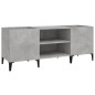 vidaXL Mueble discos madera contrachapada gris hormigón 121x38x48 cm vidaXL Mueble discos madera contrachapada gris hormigón 121x38x48 cm