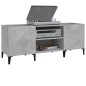 vidaXL Mueble discos madera contrachapada gris hormigón 121x38x48 cm vidaXL Mueble discos madera contrachapada gris hormigón 121x38x48 cm