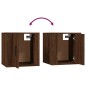 vidaXL Mueble para TV de pared roble marrón 40x34,5x40 cm