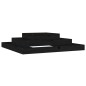 vidaXL Jardinera madera maciza de pino negro 110x110x27 cm vidaXL Jardinera madera maciza de pino negro 110x110x27 cm