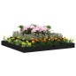 vidaXL Jardinera madera maciza de pino negro 110x110x27 cm vidaXL Jardinera madera maciza de pino negro 110x110x27 cm