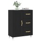vidaXL Aparador de madera de ingeniería negro 69,5x34x90 cm vidaXL Aparador de madera de ingeniería negro 69,5x34x90 cm