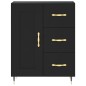 vidaXL Aparador de madera de ingeniería negro 69,5x34x90 cm vidaXL Aparador de madera de ingeniería negro 69,5x34x90 cm