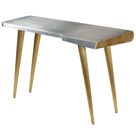 vidaXL Escritorio vintage de estilo aviador 120x60x76 cm