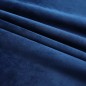 vidaXL Cortinas opacas ganchos 2 pzas terciopelo azul oscuro 140x245cm