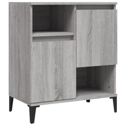 vidaXL Aparador de madera contrachapada gris Sonoma 60x35x70 cm
