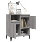 vidaXL Aparador de madera contrachapada gris Sonoma 60x35x70 cm vidaXL Aparador de madera contrachapada gris Sonoma 60x35x70 cm