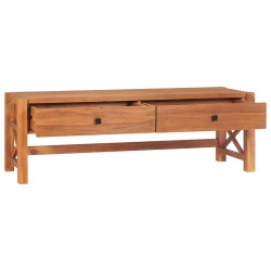 vidaXL Mueble de TV de madera de teca 140x40x45 cm