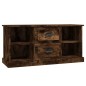 vidaXL Mueble de TV madera contrachapada roble ahumado 99,5x35,5x48 cm vidaXL Mueble de TV madera contrachapada roble ahumado 99,5x35,5x48 cm