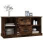 vidaXL Mueble de TV madera contrachapada roble ahumado 99,5x35,5x48 cm vidaXL Mueble de TV madera contrachapada roble ahumado 99,5x35,5x48 cm