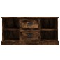 vidaXL Mueble de TV madera contrachapada roble ahumado 99,5x35,5x48 cm vidaXL Mueble de TV madera contrachapada roble ahumado 99,5x35,5x48 cm