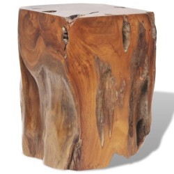 vidaXL Taburete de madera de teca maciza 