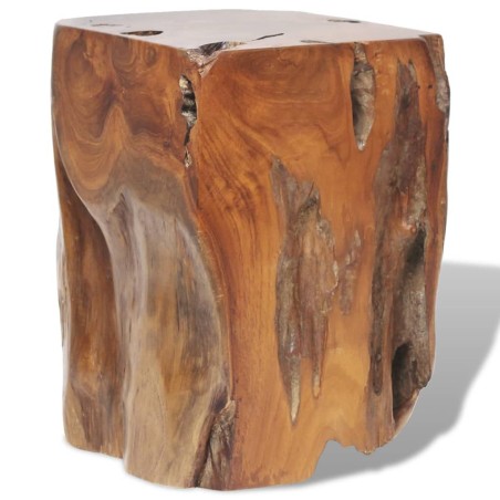 vidaXL Taburete de madera de teca maciza 
