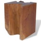 vidaXL Taburete de madera de teca maciza 