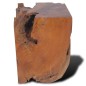 vidaXL Taburete de madera de teca maciza 