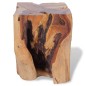 vidaXL Taburete de madera de teca maciza 
