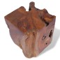 vidaXL Taburete de madera de teca maciza 
