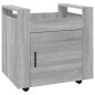 vidaXL Carrito de escritorio contrachapada gris Sonoma 60x45x60 cm vidaXL Carrito de escritorio contrachapada gris Sonoma 60x45x60 cm