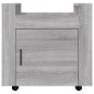 vidaXL Carrito de escritorio contrachapada gris Sonoma 60x45x60 cm vidaXL Carrito de escritorio contrachapada gris Sonoma 60x45x60 cm
