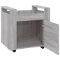vidaXL Carrito de escritorio contrachapada gris Sonoma 60x45x60 cm vidaXL Carrito de escritorio contrachapada gris Sonoma 60x45x60 cm