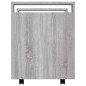 vidaXL Carrito de escritorio contrachapada gris Sonoma 60x45x60 cm vidaXL Carrito de escritorio contrachapada gris Sonoma 60x45x60 cm