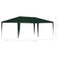 vidaXL Carpa profesional para fiestas verde 90 g/m² 4x6 m vidaXL Carpa profesional para fiestas verde 90 g/m² 4x6 m