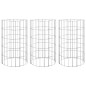 vidaXL Arriate gaviones circular 3 uds acero galvanizado Ø30x50 cm vidaXL Arriate gaviones circular 3 uds acero galvanizado Ø30x50 cm