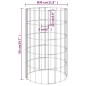 vidaXL Arriate gaviones circular 3 uds acero galvanizado Ø30x50 cm vidaXL Arriate gaviones circular 3 uds acero galvanizado Ø30x50 cm