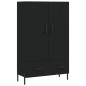 vidaXL Aparador alto madera de ingeniería negro 69,5x31x115 cm vidaXL Aparador alto madera de ingeniería negro 69,5x31x115 cm
