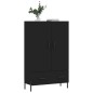 vidaXL Aparador alto madera de ingeniería negro 69,5x31x115 cm vidaXL Aparador alto madera de ingeniería negro 69,5x31x115 cm