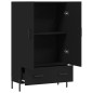 vidaXL Aparador alto madera de ingeniería negro 69,5x31x115 cm vidaXL Aparador alto madera de ingeniería negro 69,5x31x115 cm