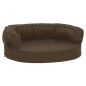 vidaXL Colchón de cama de perro ergonómico aspecto lino marrón 60x42cm vidaXL Colchón de cama de perro ergonómico aspecto lino marrón 60x42cm