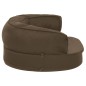 vidaXL Colchón de cama de perro ergonómico aspecto lino marrón 60x42cm vidaXL Colchón de cama de perro ergonómico aspecto lino marrón 60x42cm