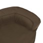 vidaXL Colchón de cama de perro ergonómico aspecto lino marrón 60x42cm vidaXL Colchón de cama de perro ergonómico aspecto lino marrón 60x42cm