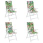 vidaXL Cojines de silla con respaldo alto 4 uds tela Oxford multicolor vidaXL Cojines de silla con respaldo alto 4 uds tela Oxford multicolor