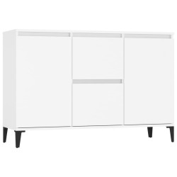 vidaXL Aparador de madera contrachapada blanco 104x35x70 cm