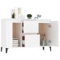 vidaXL Aparador de madera contrachapada blanco 104x35x70 cm vidaXL Aparador de madera contrachapada blanco 104x35x70 cm