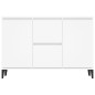 vidaXL Aparador de madera contrachapada blanco 104x35x70 cm vidaXL Aparador de madera contrachapada blanco 104x35x70 cm