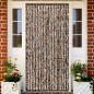 vidaXL Cortina mosquitera chenilla marrón y blanco 100x220 cm vidaXL Cortina mosquitera chenilla marrón y blanco 100x220 cm